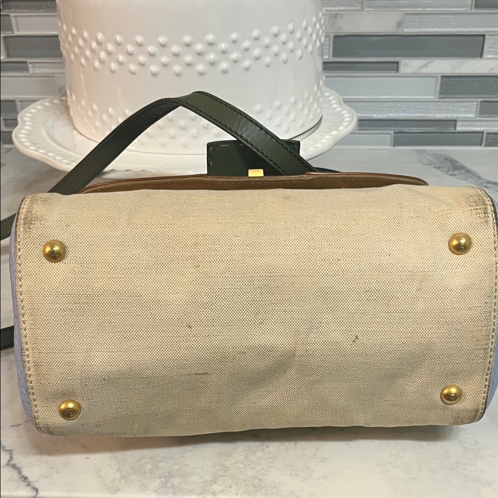 Fendi Silvana Leather and Canvas Two way bag. - Picture 10 of 16